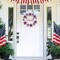 4th of July Welcome Sign Fourth of July Decorations Wooden Patriotic Star Wreath